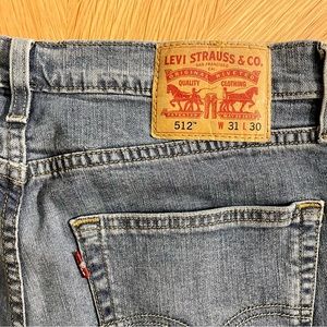 Men’s 512 Slim Taper Fit Levi’s Blue Jeans | Size W 31 L 30